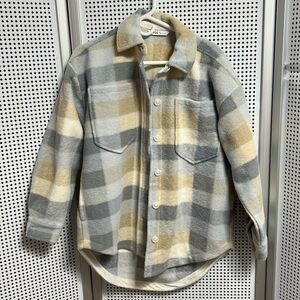 DSG Heavy weight button flannel shirt jacket, size small #40